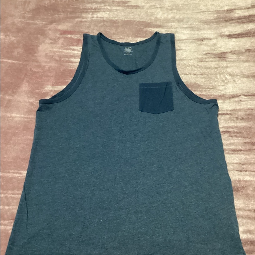 Old Navy Kids Dark Blue Tank Top with Pocket